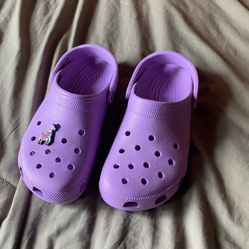 Lavender colored crocs